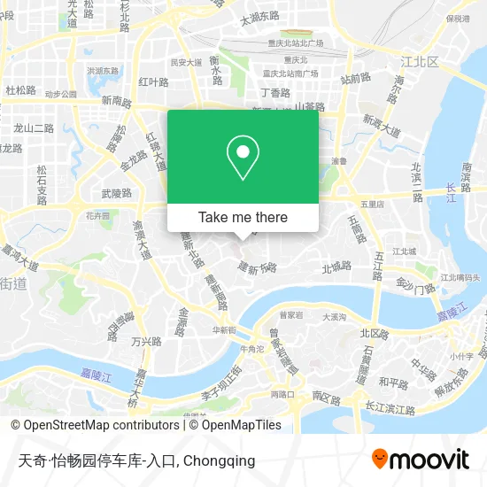 天奇·怡畅园停车库-入口 map