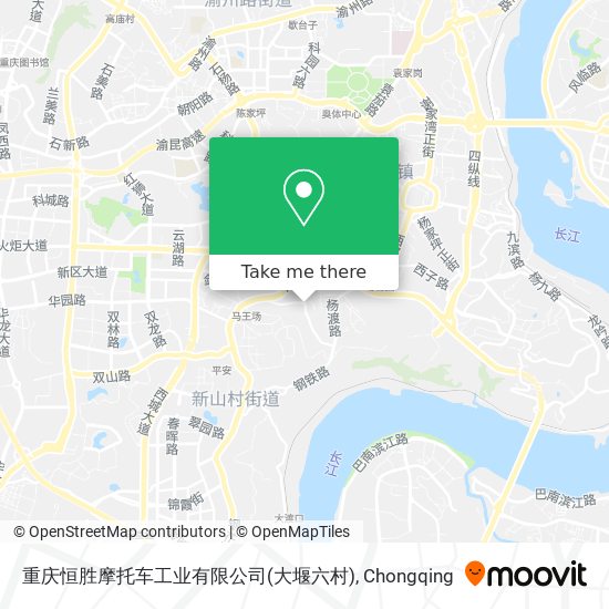 重庆恒胜摩托车工业有限公司(大堰六村) map