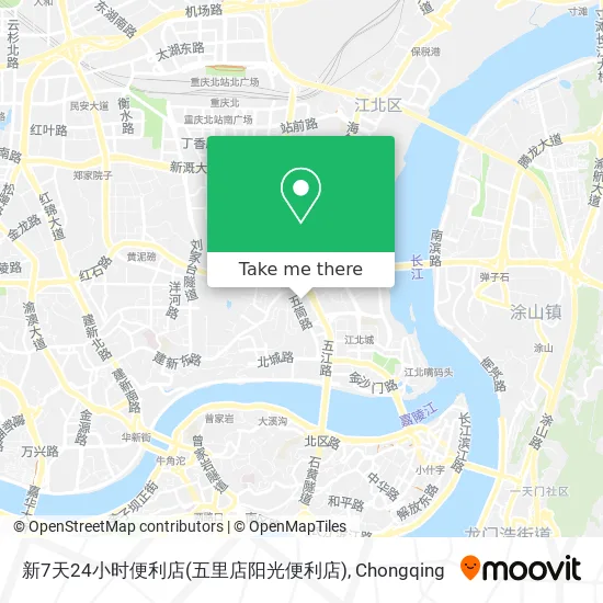 新7天24小时便利店(五里店阳光便利店) map