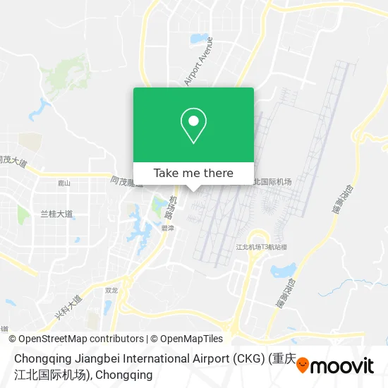Chongqing Jiangbei International Airport (CKG) (重庆江北国际机场) map