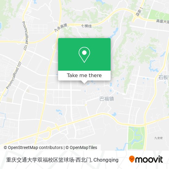 重庆交通大学双福校区篮球场-西北门 map