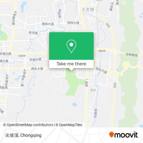 尖坡顶 map