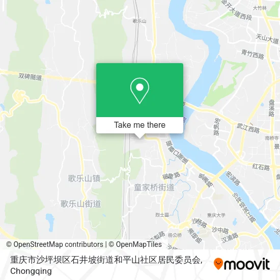 重庆市沙坪坝区石井坡街道和平山社区居民委员会 map