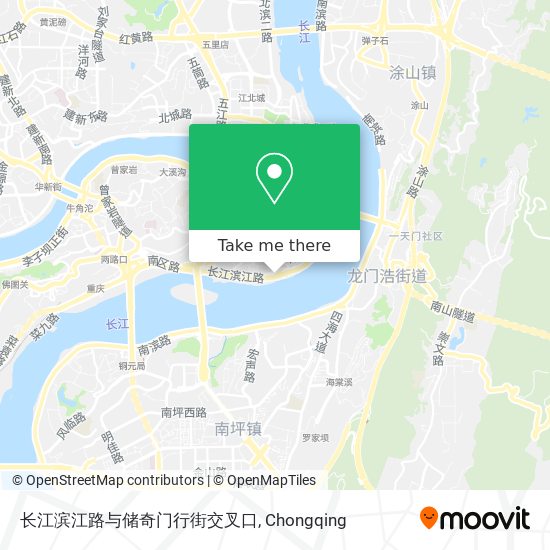 长江滨江路与储奇门行街交叉口 map