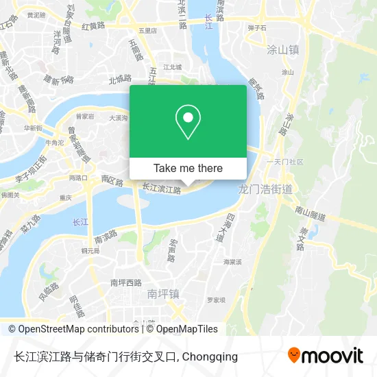 长江滨江路与储奇门行街交叉口 map