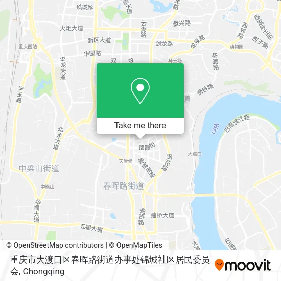 重庆市大渡口区春晖路街道办事处锦城社区居民委员会 map