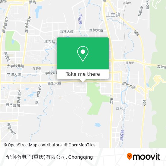 华润微电子(重庆)有限公司 map