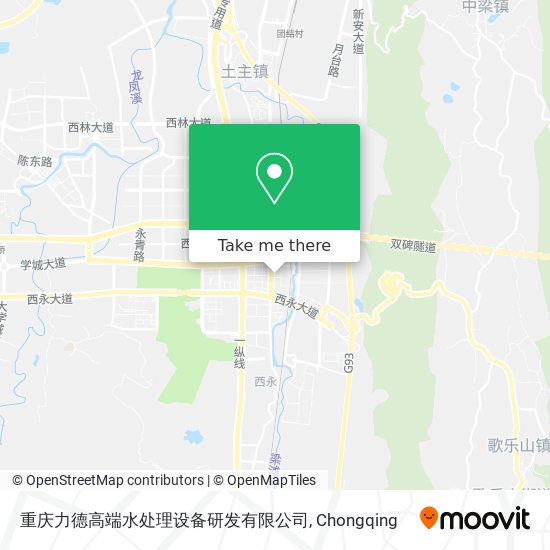重庆力德高端水处理设备研发有限公司 map