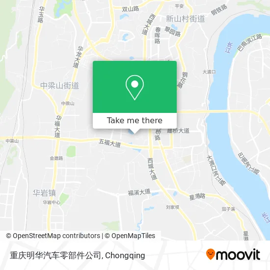 重庆明华汽车零部件公司 map