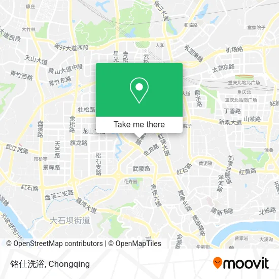 铭仕洗浴 map