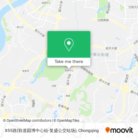 855路(轨道园博中心站-复盛公交站场) map