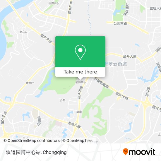 轨道园博中心站 map