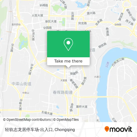轻轨志龙居停车场-出入口 map