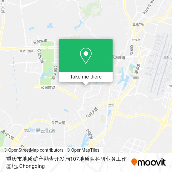 重庆市地质矿产勘查开发局107地质队科研业务工作基地 map