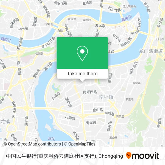 中国民生银行(重庆融侨云满庭社区支行) map