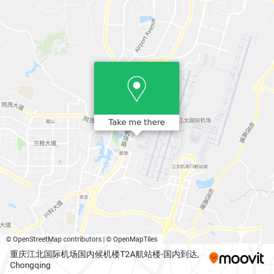 重庆江北国际机场国内候机楼T2A航站楼-国内到达 map