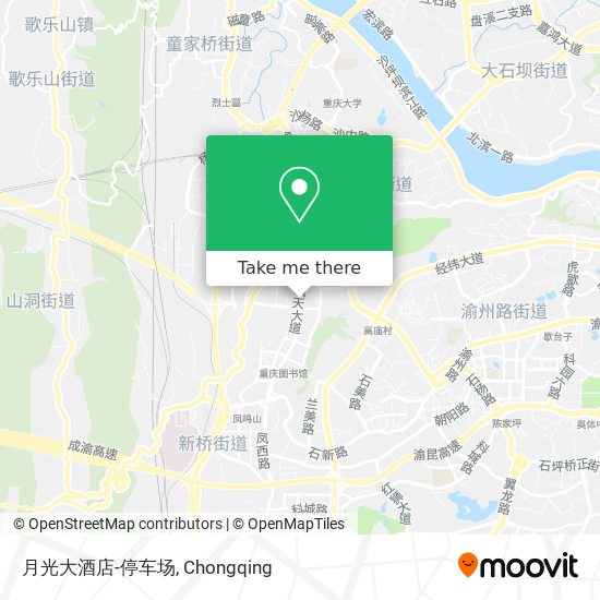 月光大酒店-停车场 map