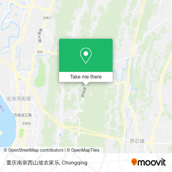 重庆南泉西山坡农家乐 map