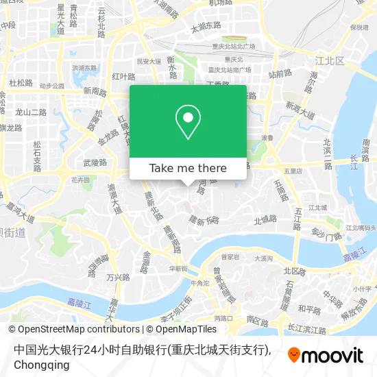 中国光大银行24小时自助银行(重庆北城天街支行) map