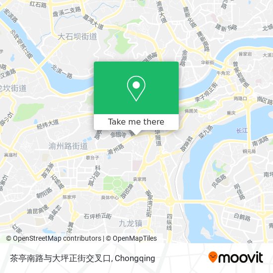 茶亭南路与大坪正街交叉口 map