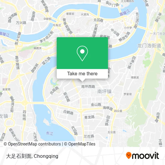 大足石刻面 map