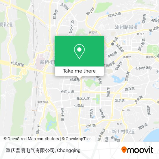 重庆普凯电气有限公司 map