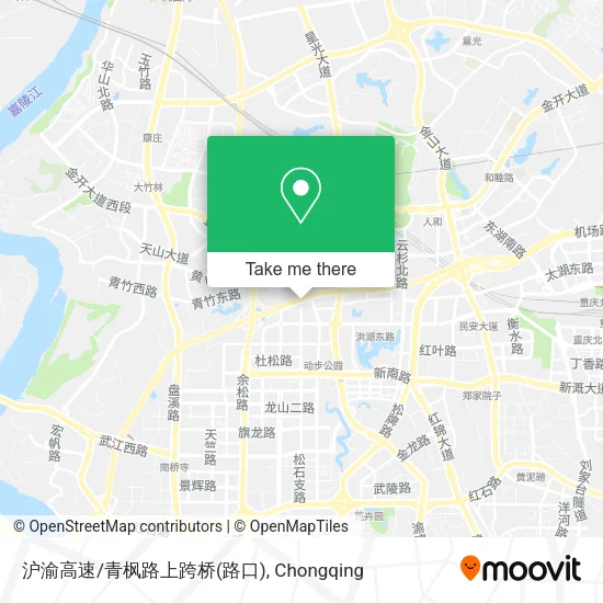 沪渝高速/青枫路上跨桥(路口) map