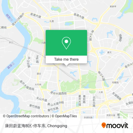 康田蔚蓝海B区-停车库 map