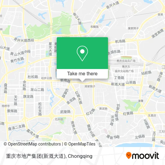 重庆市地产集团(新溉大道) map