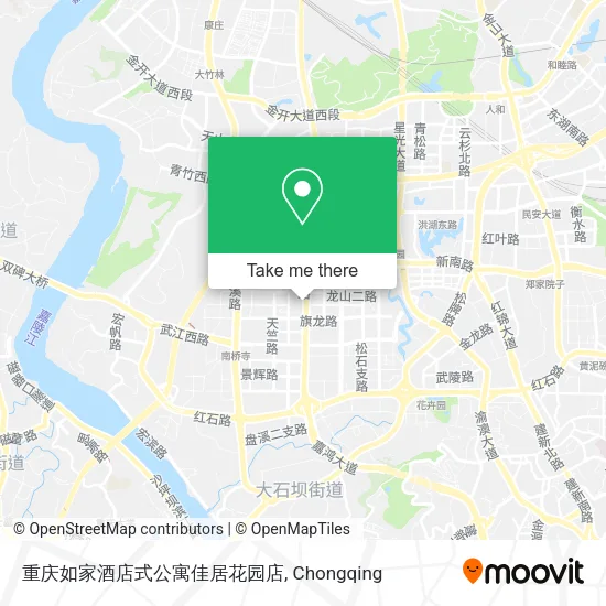 重庆如家酒店式公寓佳居花园店 map