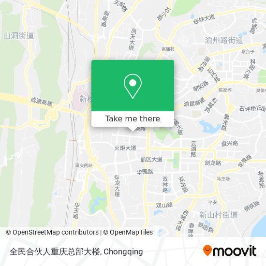全民合伙人重庆总部大楼 map
