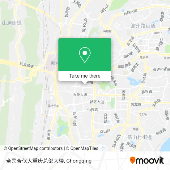 全民合伙人重庆总部大楼 map