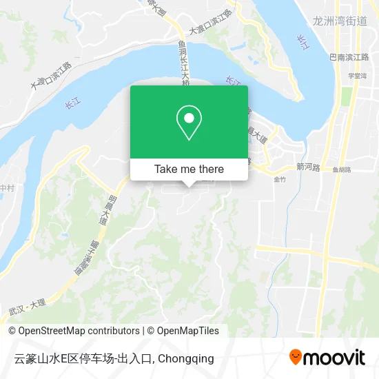 云篆山水E区停车场-出入口 map