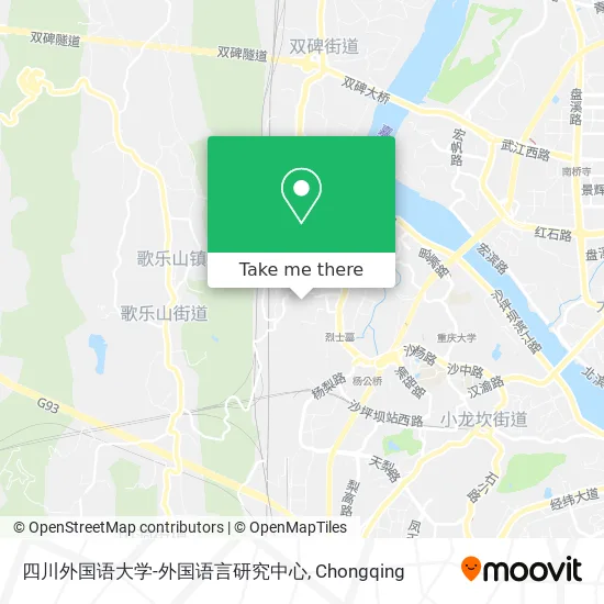四川外国语大学-外国语言研究中心 map