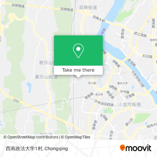 西南政法大学1村 map