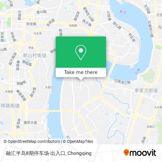 融汇半岛8期停车场-出入口 map