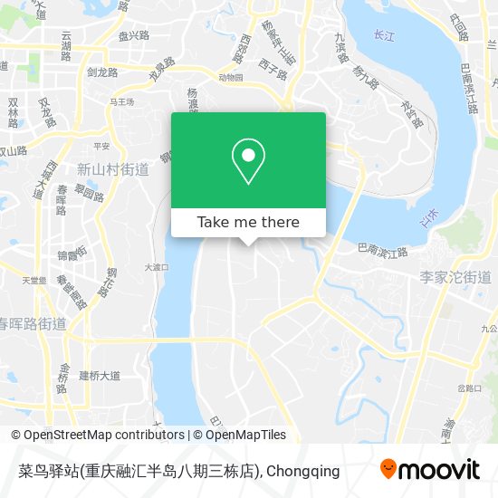 菜鸟驿站(重庆融汇半岛八期三栋店) map