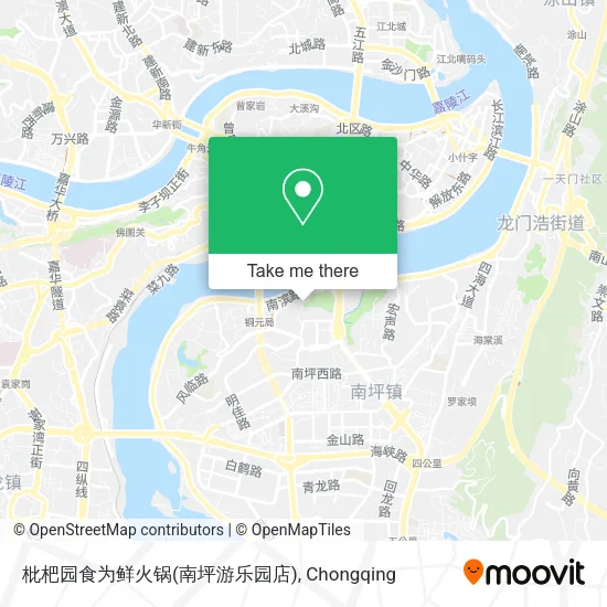 枇杷园食为鲜火锅(南坪游乐园店) map