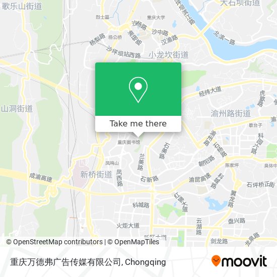 重庆万德弗广告传媒有限公司 map