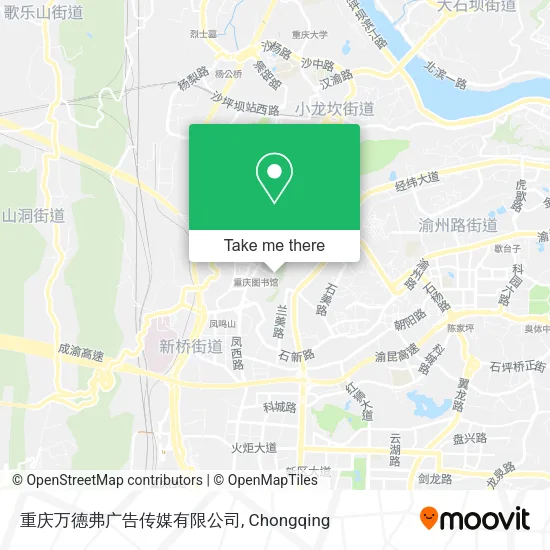 重庆万德弗广告传媒有限公司 map