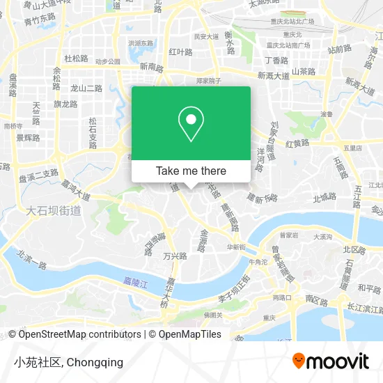 小苑社区 map