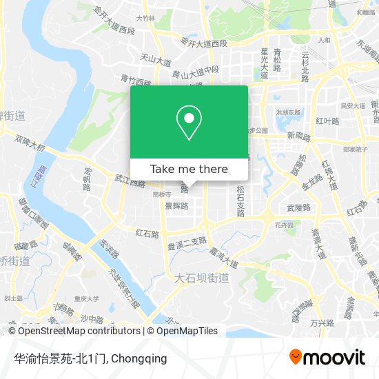 华渝怡景苑-北1门 map