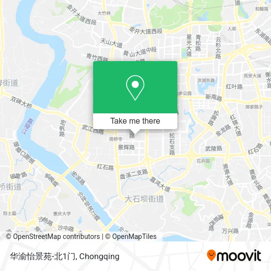 华渝怡景苑-北1门 map