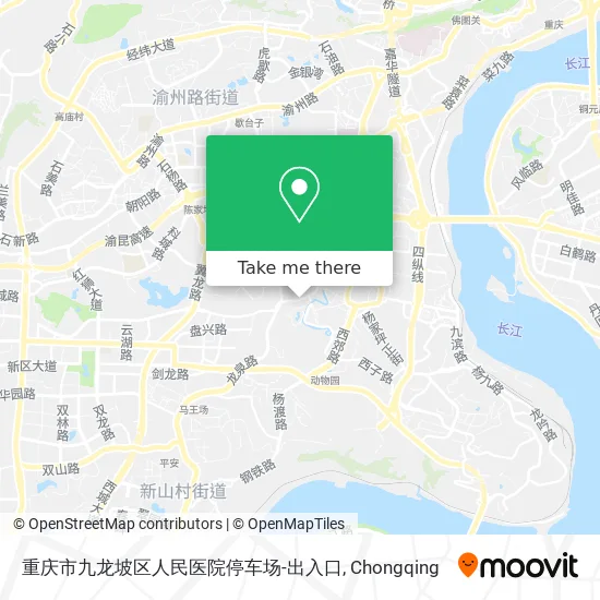 重庆市九龙坡区人民医院停车场-出入口 map
