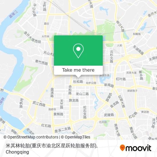 米其林轮胎(重庆市渝北区星跃轮胎服务部) map