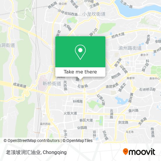老顶坡润汇油业 map