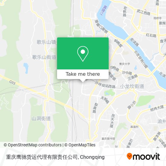重庆鹰驰货运代理有限责任公司 map