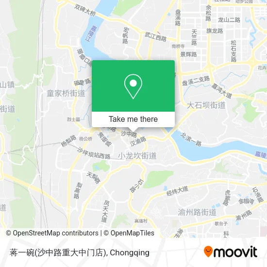蒋一碗(沙中路重大中门店) map