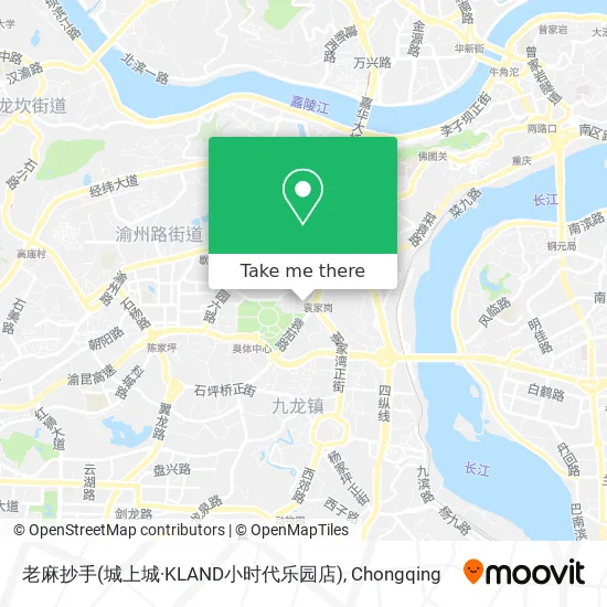 老麻抄手(城上城·KLAND小时代乐园店) map