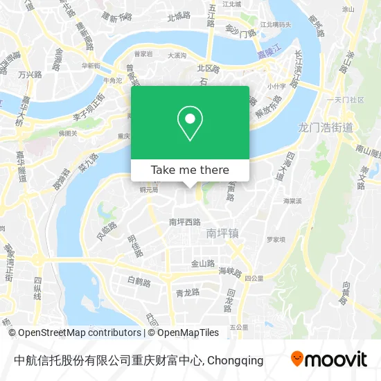 中航信托股份有限公司重庆财富中心 map